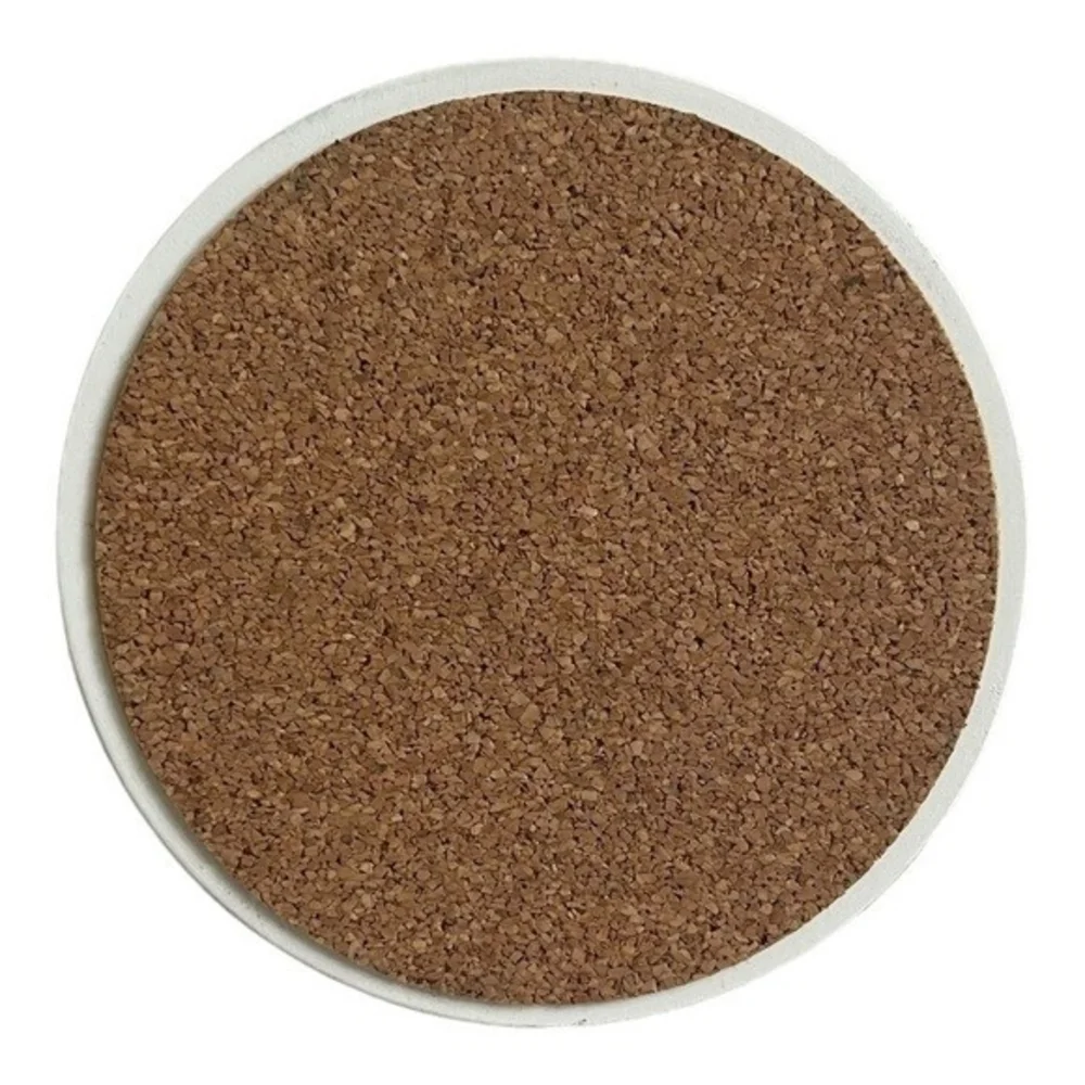 Thirstystone 4Piece Sandstone Coaster Set 4.25 Natural Absorbent Cork Bottom New